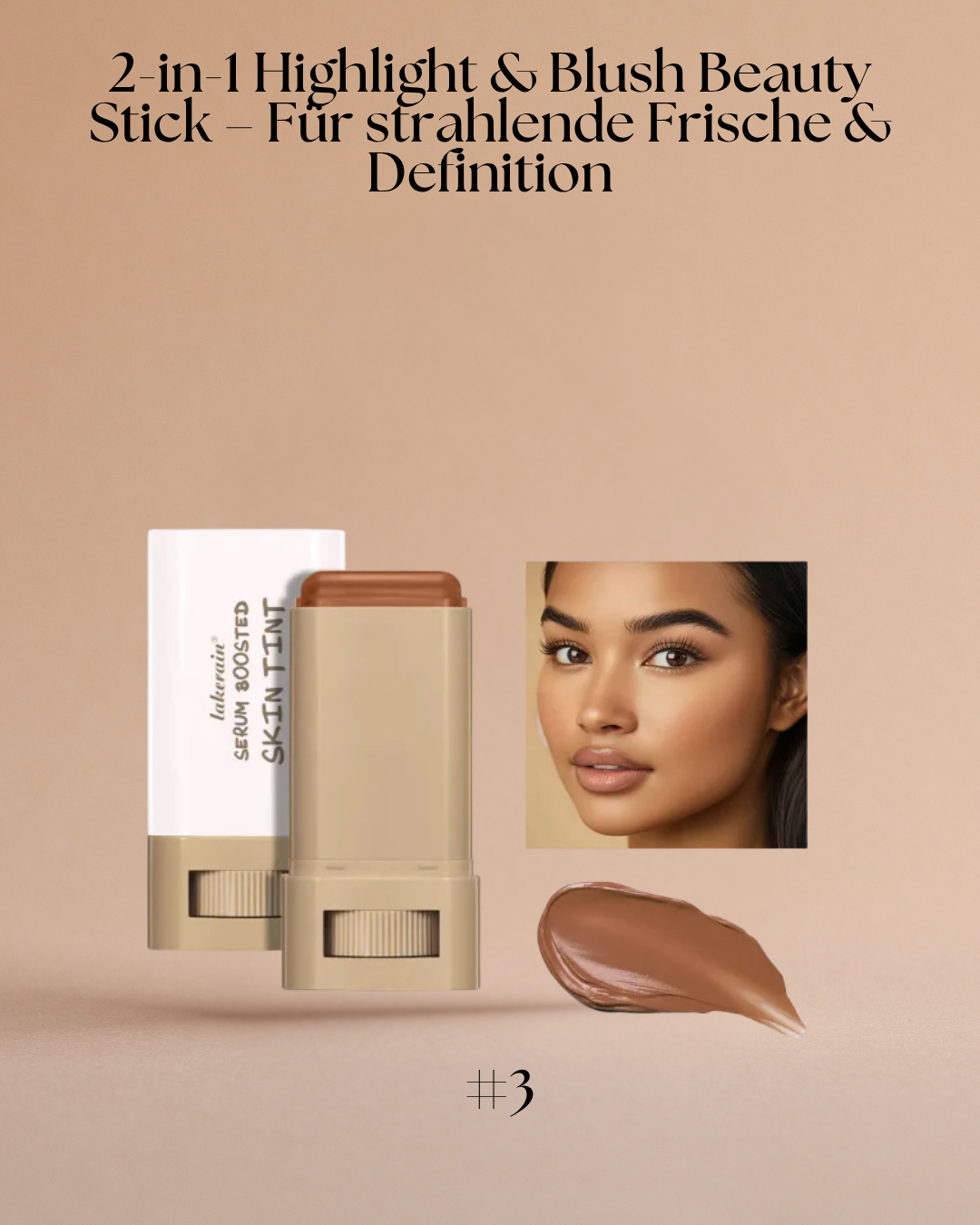 2-in-1 Highlight & Blush Beauty Stick – Für strahlende Frische & Definition