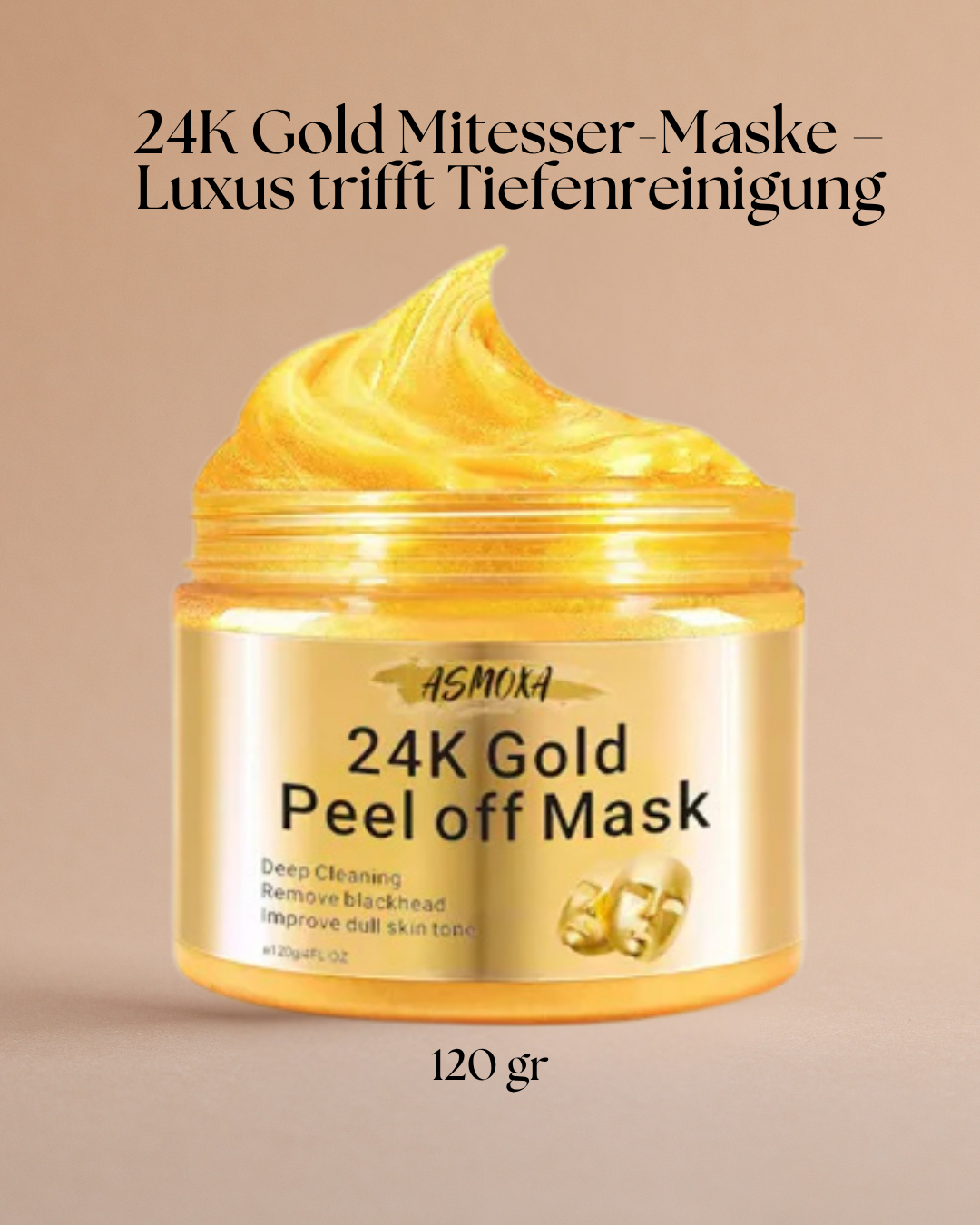 24K Gold Mitesser-Maske – Luxus trifft Tiefenreinigung