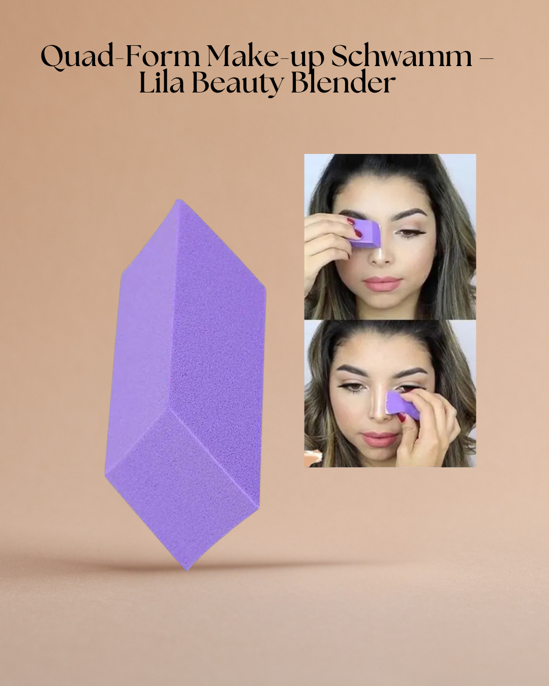 Quad-Form Make-up Schwamm – Perfektes Finish leicht gemacht