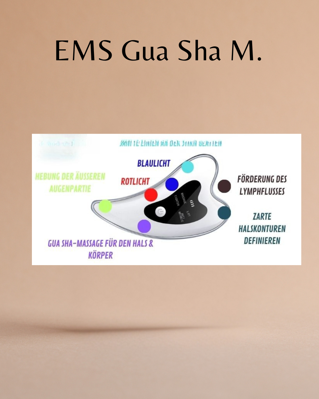 EMS Gua Sha M. – Elektrisches Gua Sha Tool mit Mikrostrom & Lichttherapie