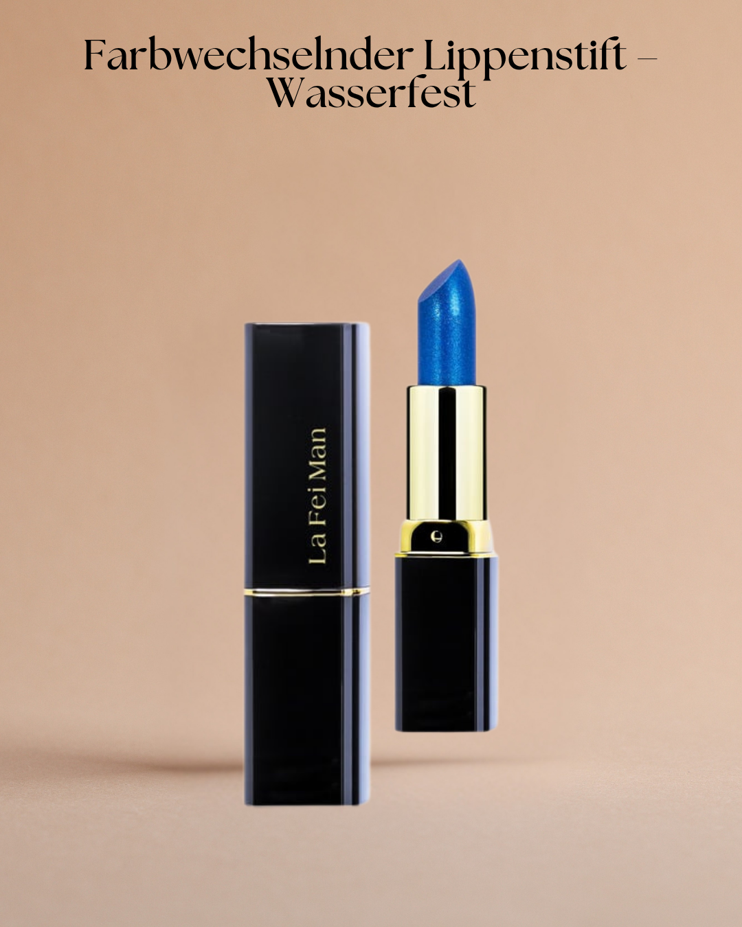 Farbwechselnder Lippenstift – Wasserfest, nicht abfärbend & feuchtigkeitsspendend mit Bienenwachs – Langanhaltend & individuell