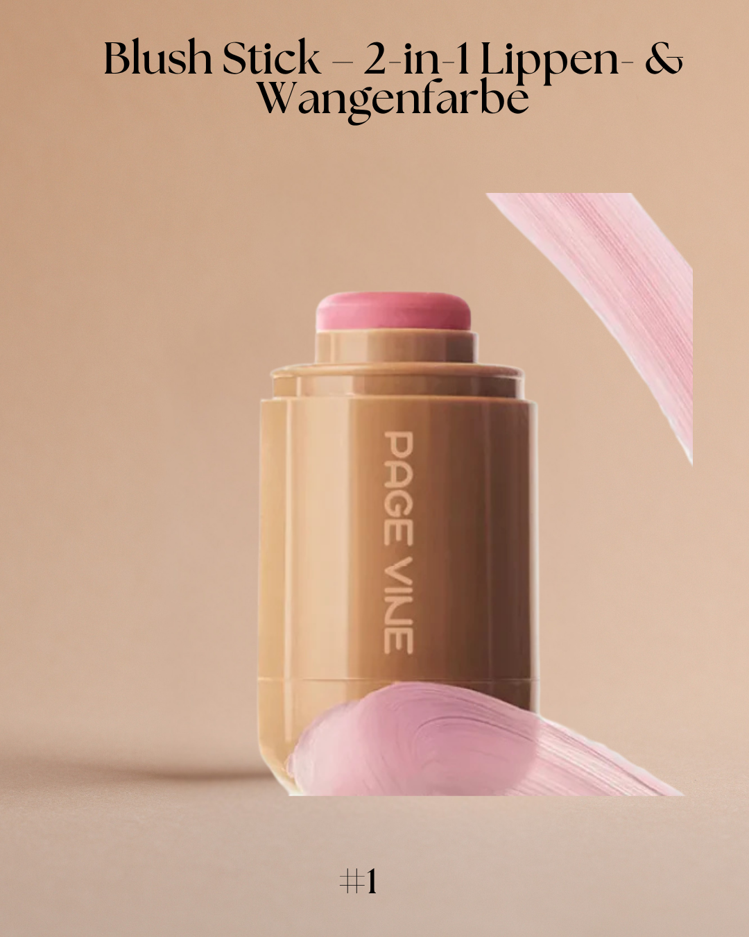 Blush Stick – 2-in-1 Lippen- & Wangenfarbe - Natürlicher Glow für unterwegs