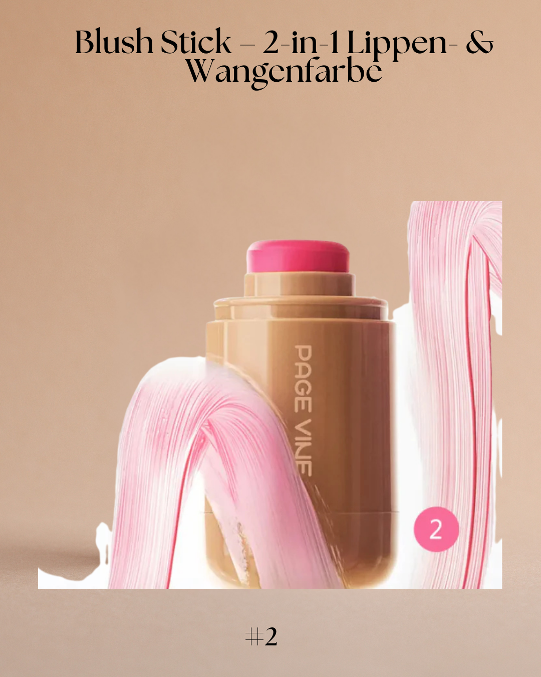 Blush Stick – 2-in-1 Lippen- & Wangenfarbe - Natürlicher Glow für unterwegs