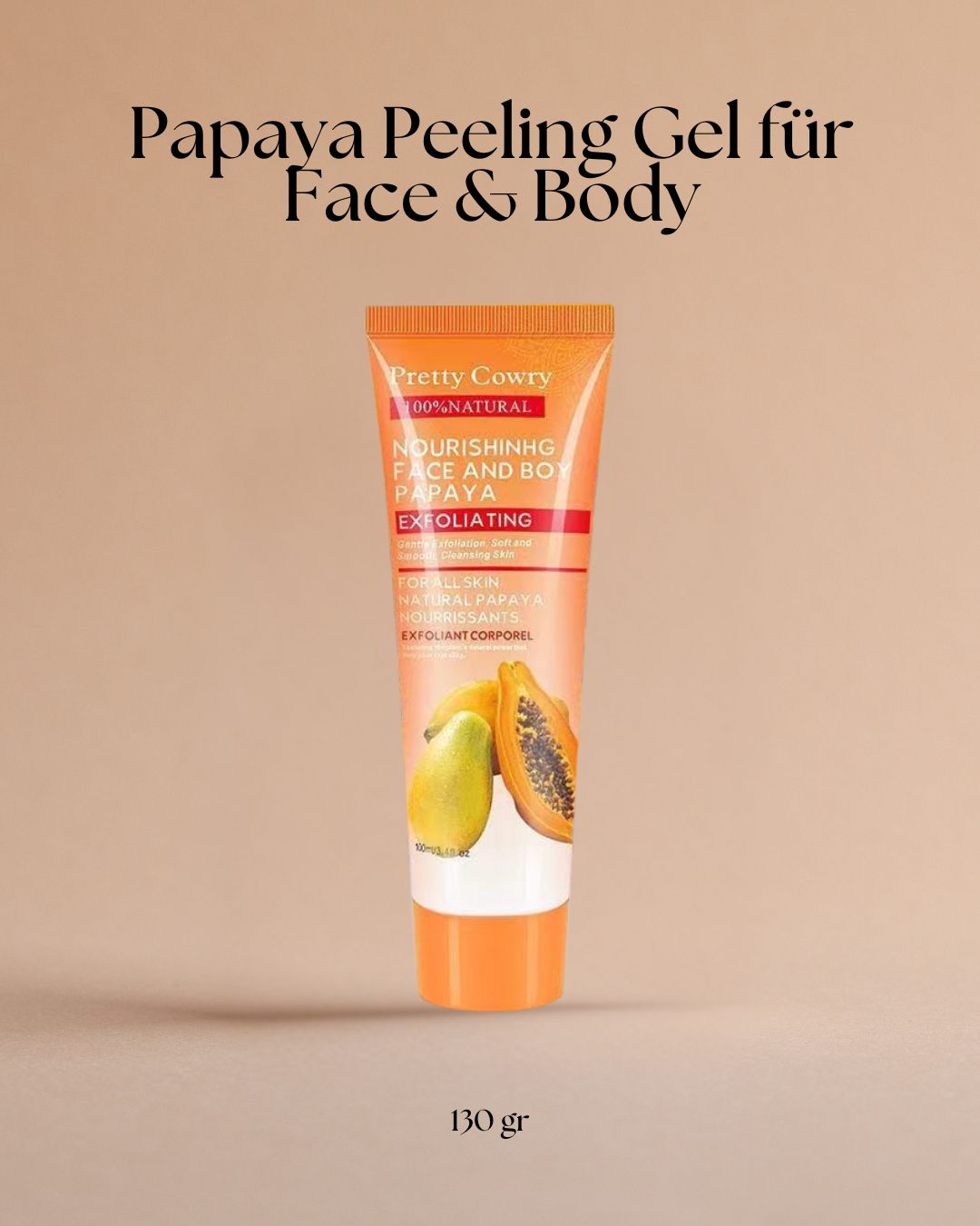 Papaya, Kokosnuss & Gurke Peeling Gel für Gesicht und Körper – Sanfte Pflege für strahlende Haut
