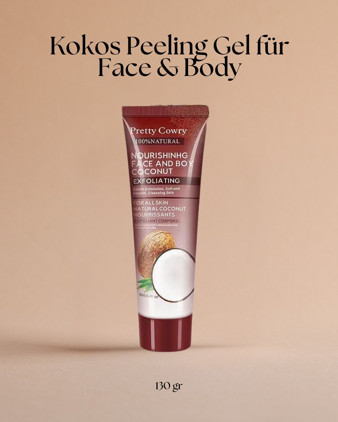 Papaya, Kokosnuss & Gurke Peeling Gel für Gesicht und Körper – Sanfte Pflege für strahlende Haut