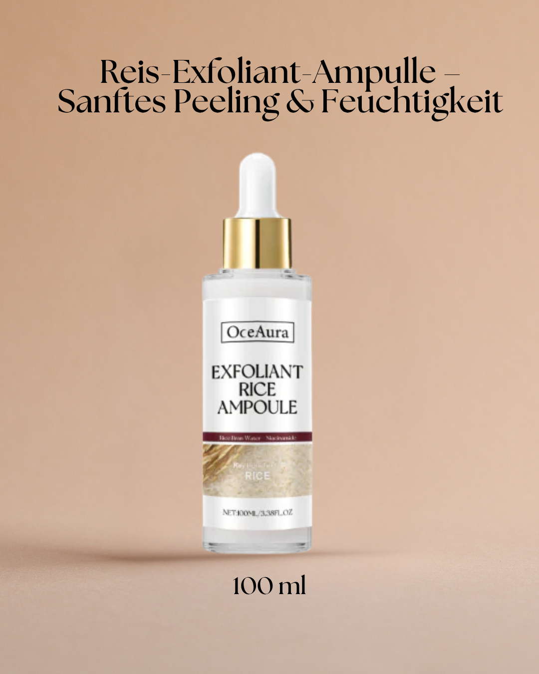Reis-Exfoliant-Ampulle – Sanftes Peeling & intensive Feuchtigkeit für strahlend schöne Haut