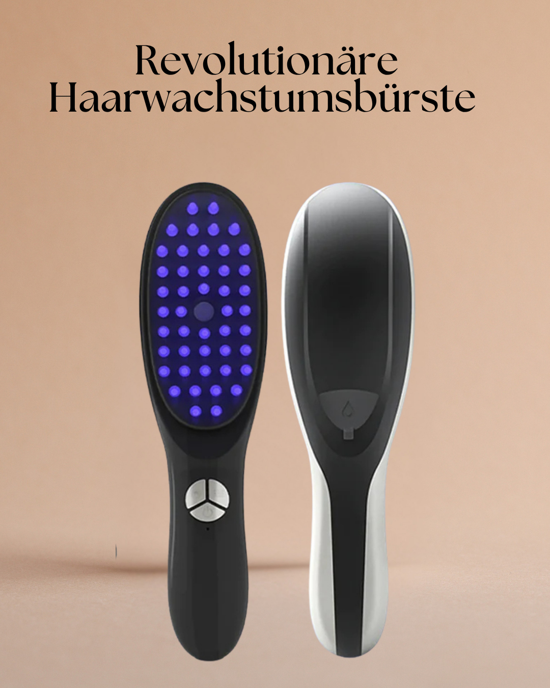 Revolutionäre Haarwachstumsbürste – 3-in-1 Kopfhaut-Revitalisierungssystem mit Phototherapie & Massagefunktion