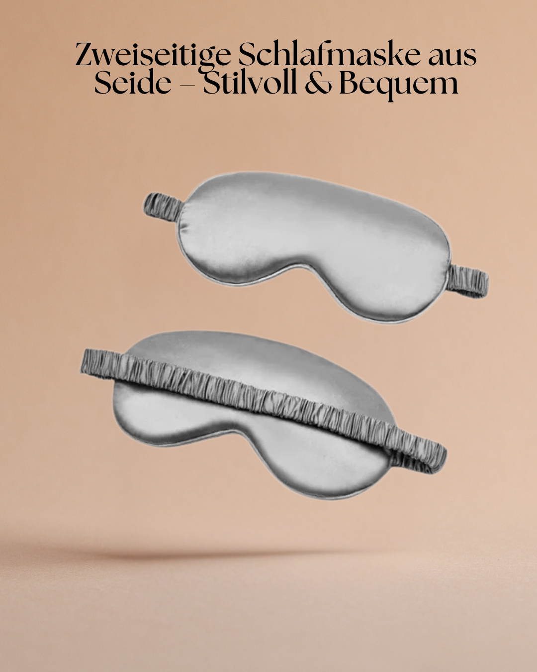 Zweiseitige Schlafmaske aus Seidenoptik– Stilvoll & Bequem