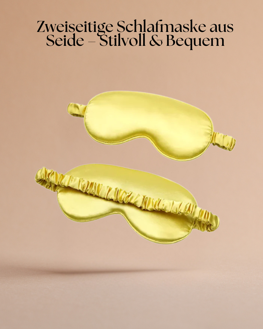Zweiseitige Schlafmaske aus Seidenoptik– Stilvoll & Bequem