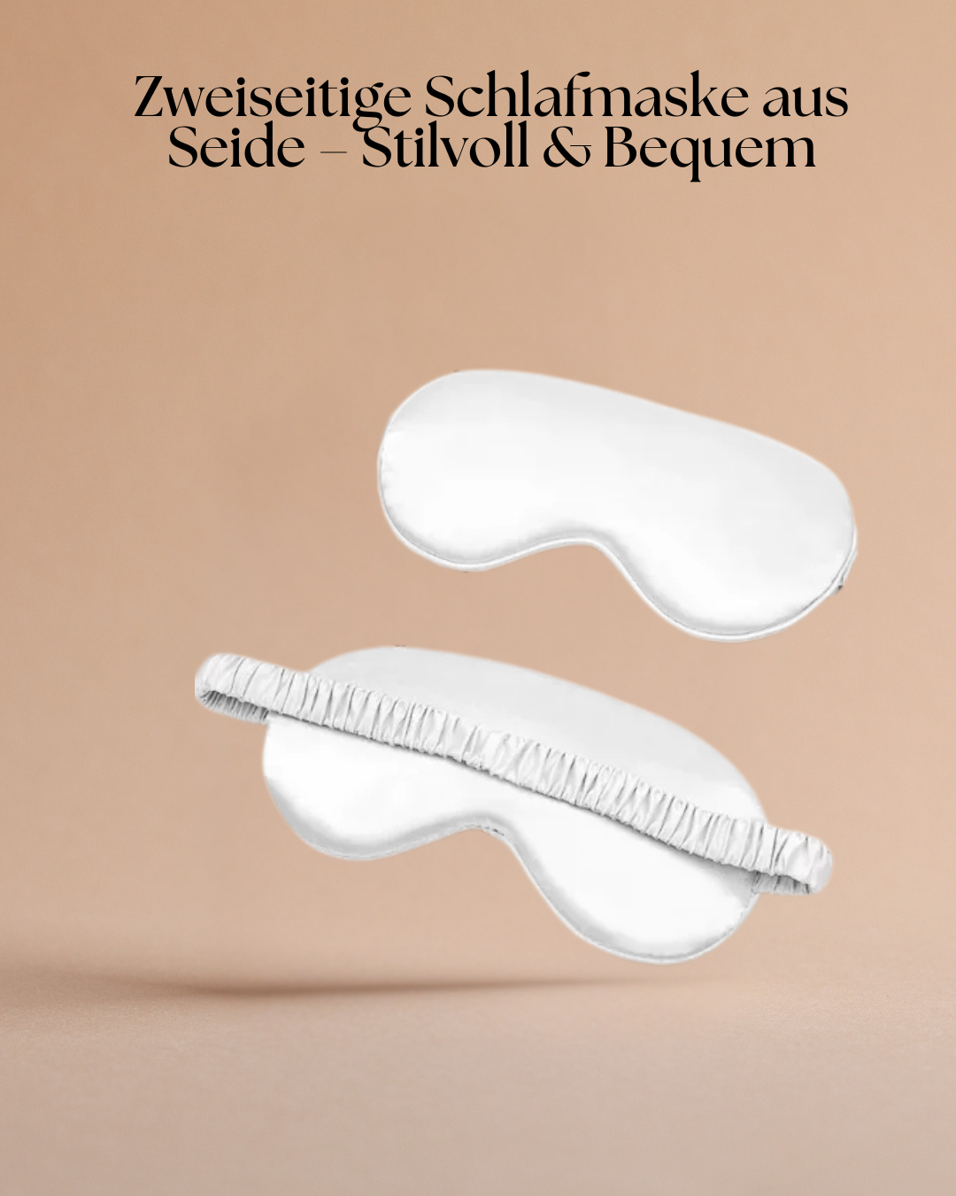 Zweiseitige Schlafmaske aus Seidenoptik– Stilvoll & Bequem