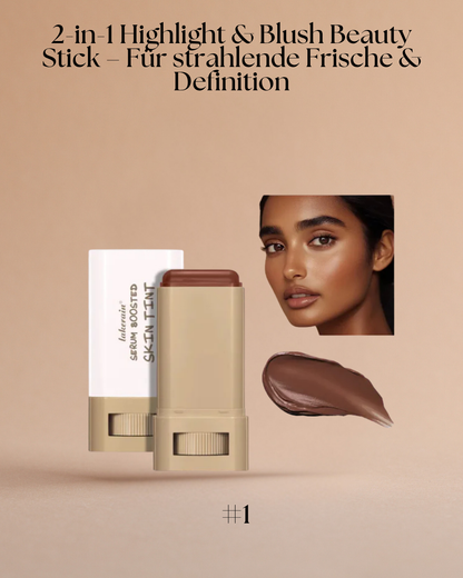 2-in-1 Highlight & Blush Beauty Stick – Für strahlende Frische & Definition
