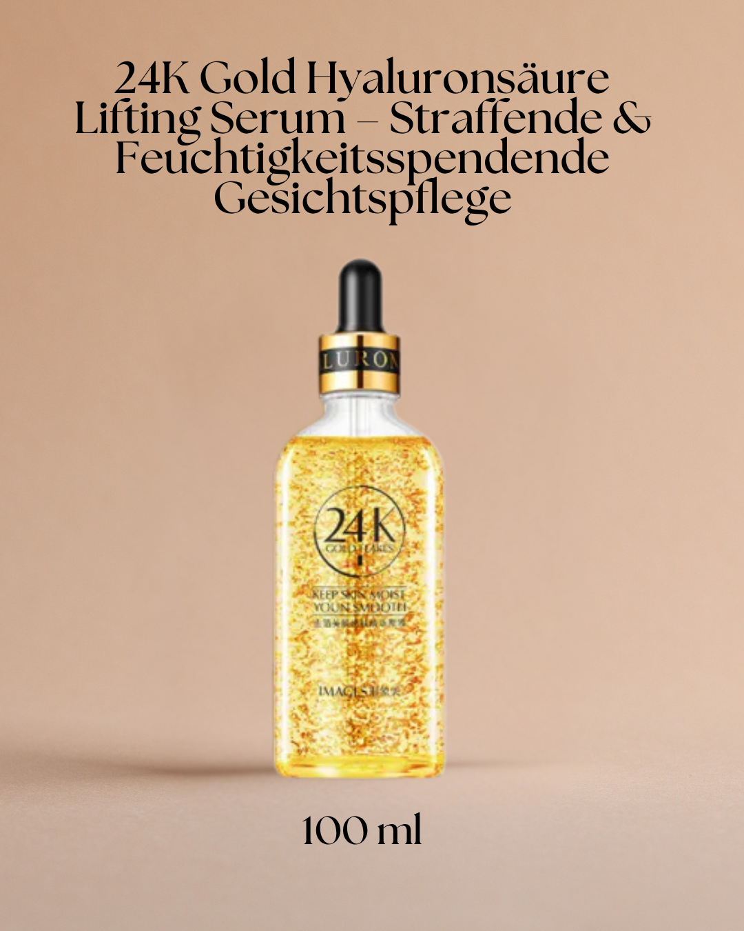 24K Gold Hyaluronsäure Lifting Serum – Straffende & Feuchtigkeitsspendende Gesichtspflege