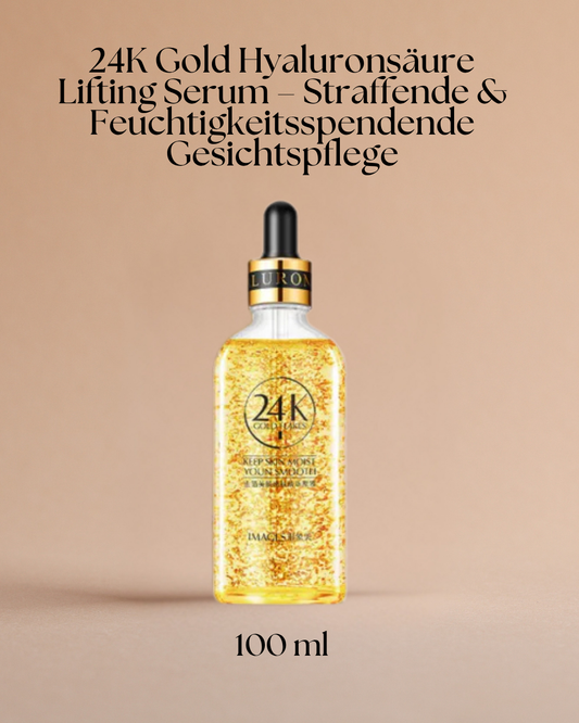 24K Gold Hyaluronsäure Lifting Serum – Straffende & Feuchtigkeitsspendende Gesichtspflege