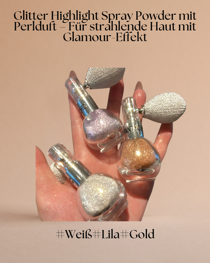 Glitter Highlight Spray Powder mit Perlduft – Für strahlende Haut mit Glamour-Effekt