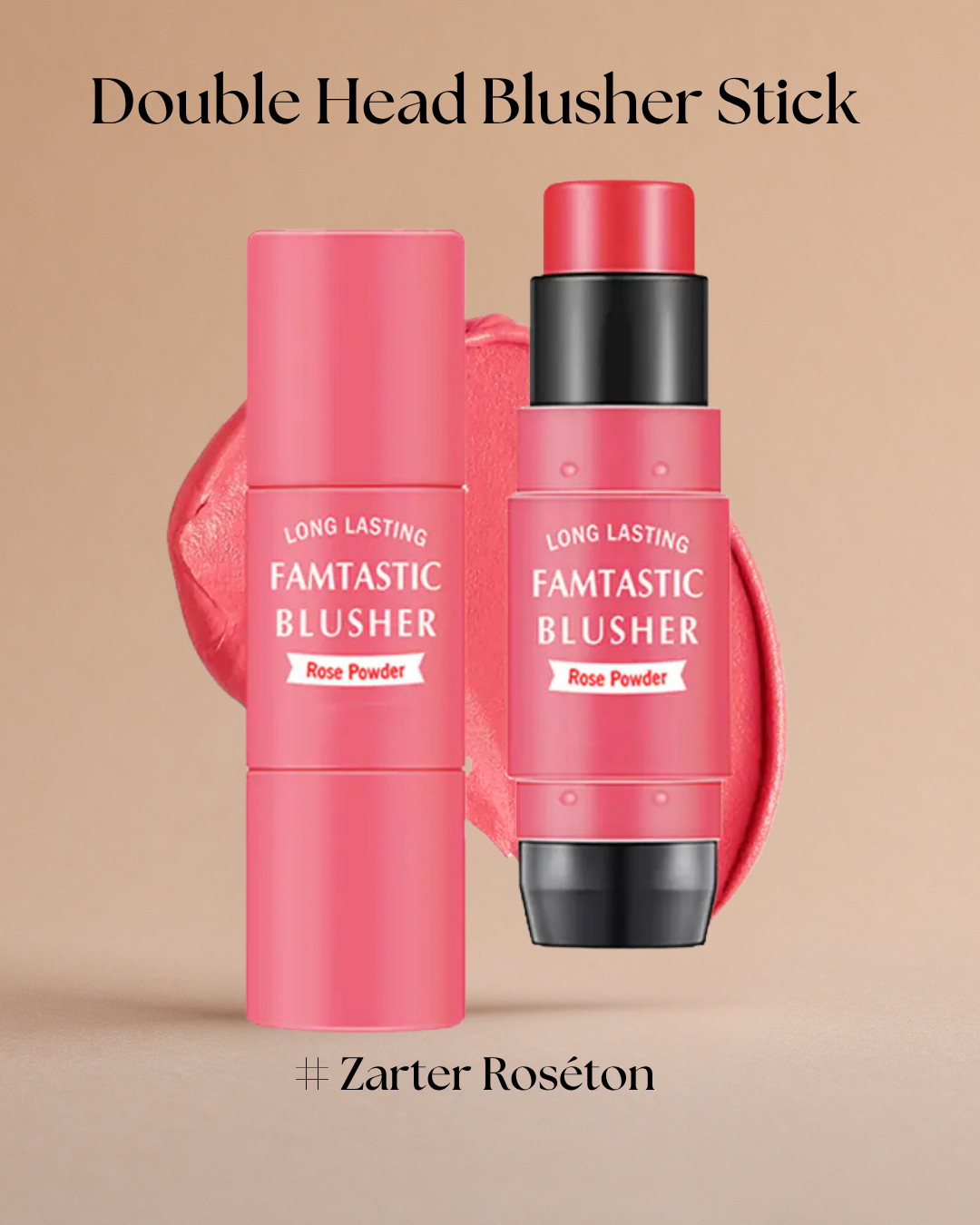 2-in-1 Creme-Rouge Stick – Kontur & Farbe für makellose Frische