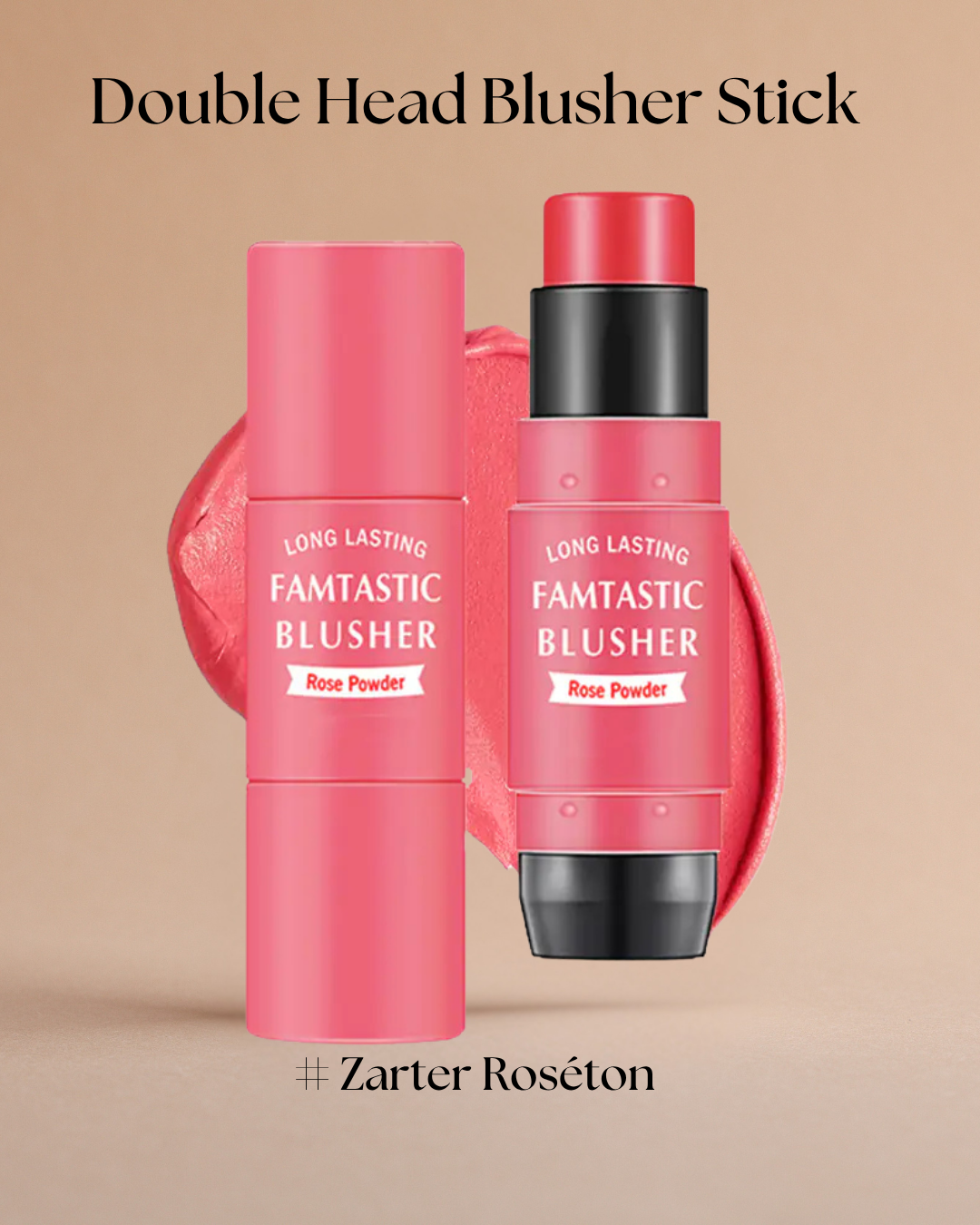 2-in-1 Creme-Rouge Stick – Kontur & Farbe für makellose Frische