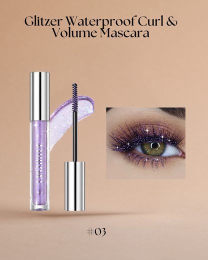 Glitzer Wasserfeste Curl & Volume Mascara – Volumen, Schwung & strahlender Glanz