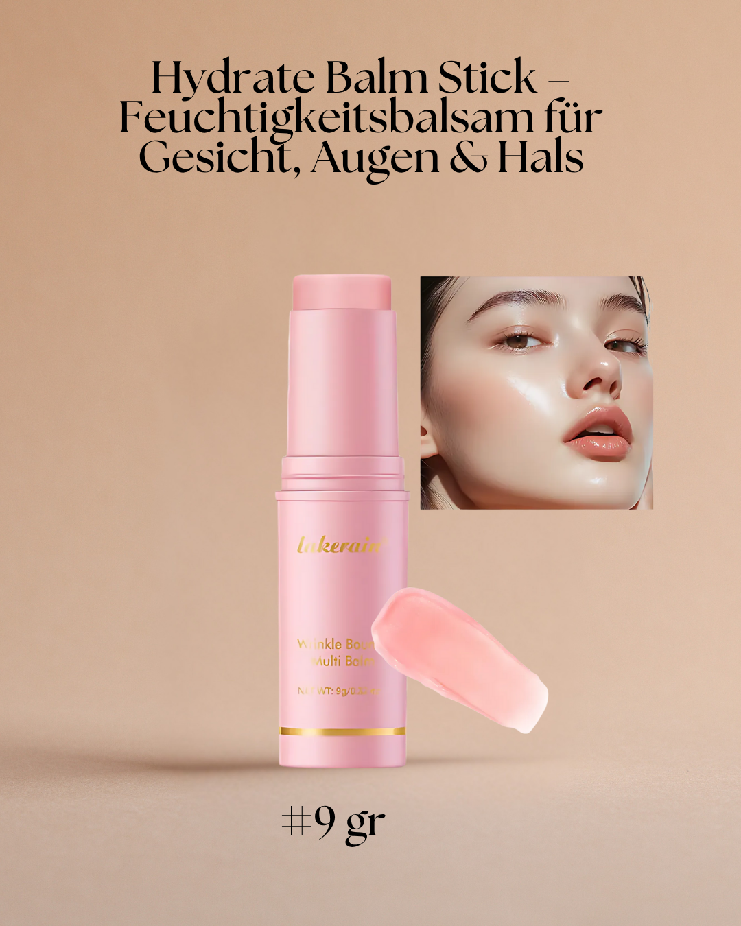 Feuchtigkeitsbalsam Stick für Gesicht, Augen & Hals