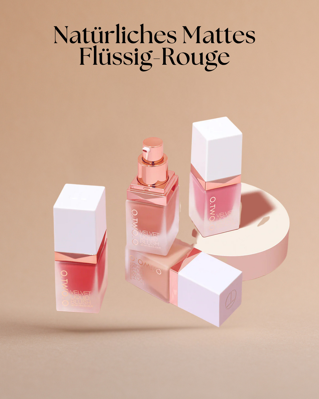 Natürliches Mattes Flüssig-Rouge – Für ein softes, langanhaltendes Finish