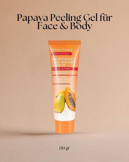 Papaya, Kokosnuss & Gurke Peeling Gel für Gesicht und Körper – Sanfte Pflege für strahlende Haut