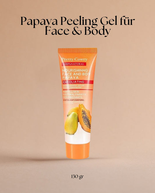Papaya, Kokosnuss & Gurke Peeling Gel für Gesicht und Körper – Sanfte Pflege für strahlende Haut