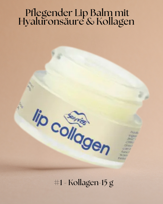 Pflegender Lip Balm mit Hyaluronsäure & Kollagen - Für glatte, pralle & gepflegte Lippen