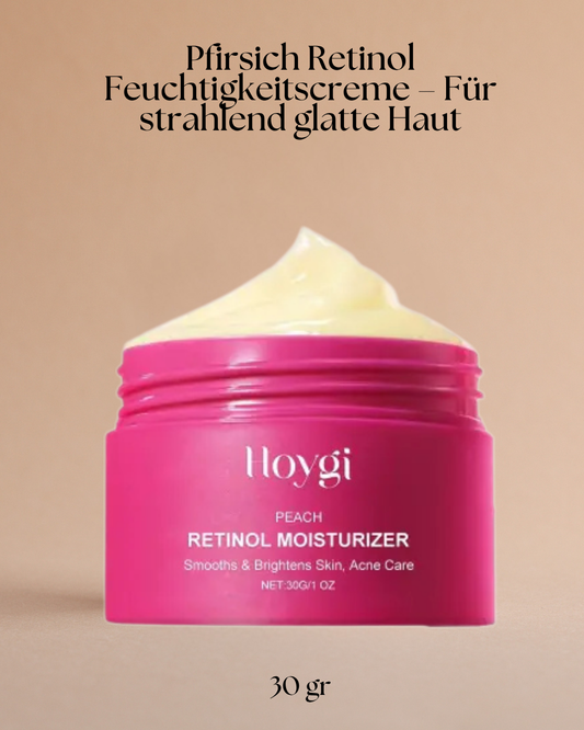 Pfirsich Retinol Feuchtigkeitscreme – Für strahlend glatte Haut