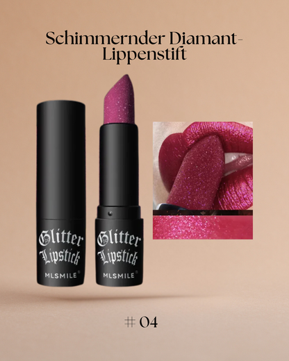 Glamouröser Schimmer-Lippenstift mit Diamant-Effekt – Pflegend, langanhaltend und in 7 strahlenden Farben