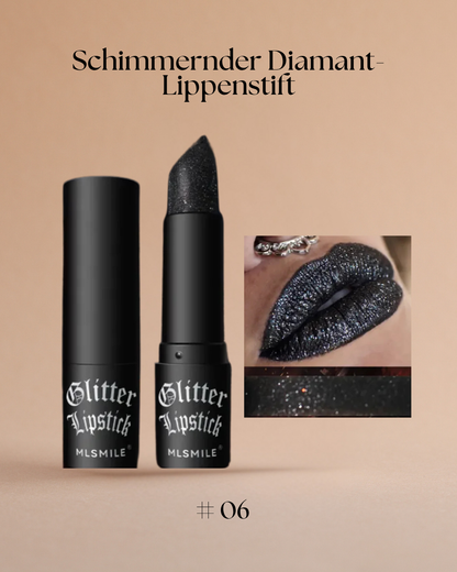 Glamouröser Schimmer-Lippenstift mit Diamant-Effekt – Pflegend, langanhaltend und in 7 strahlenden Farben