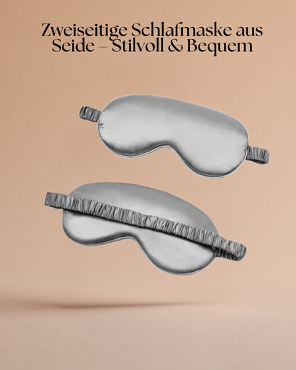 Zweiseitige Schlafmaske aus Seidenoptik– Stilvoll & Bequem