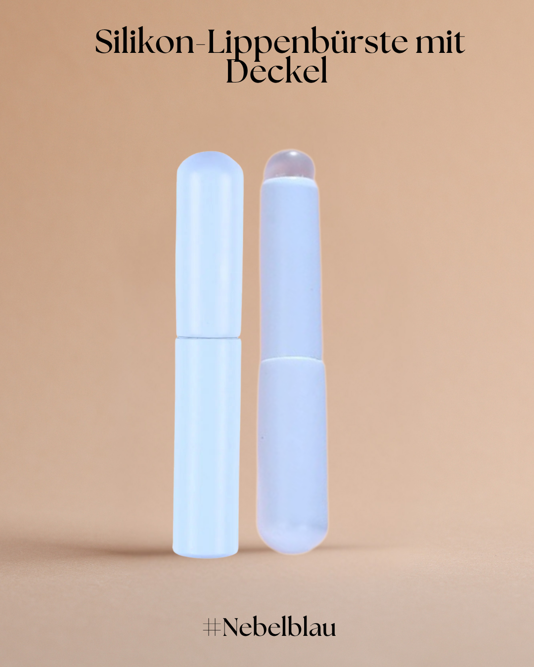 Silikon-Lippenbürste mit Deckel – Mini-Tragbare Blenderbürste für Perfekte Lippenlooks