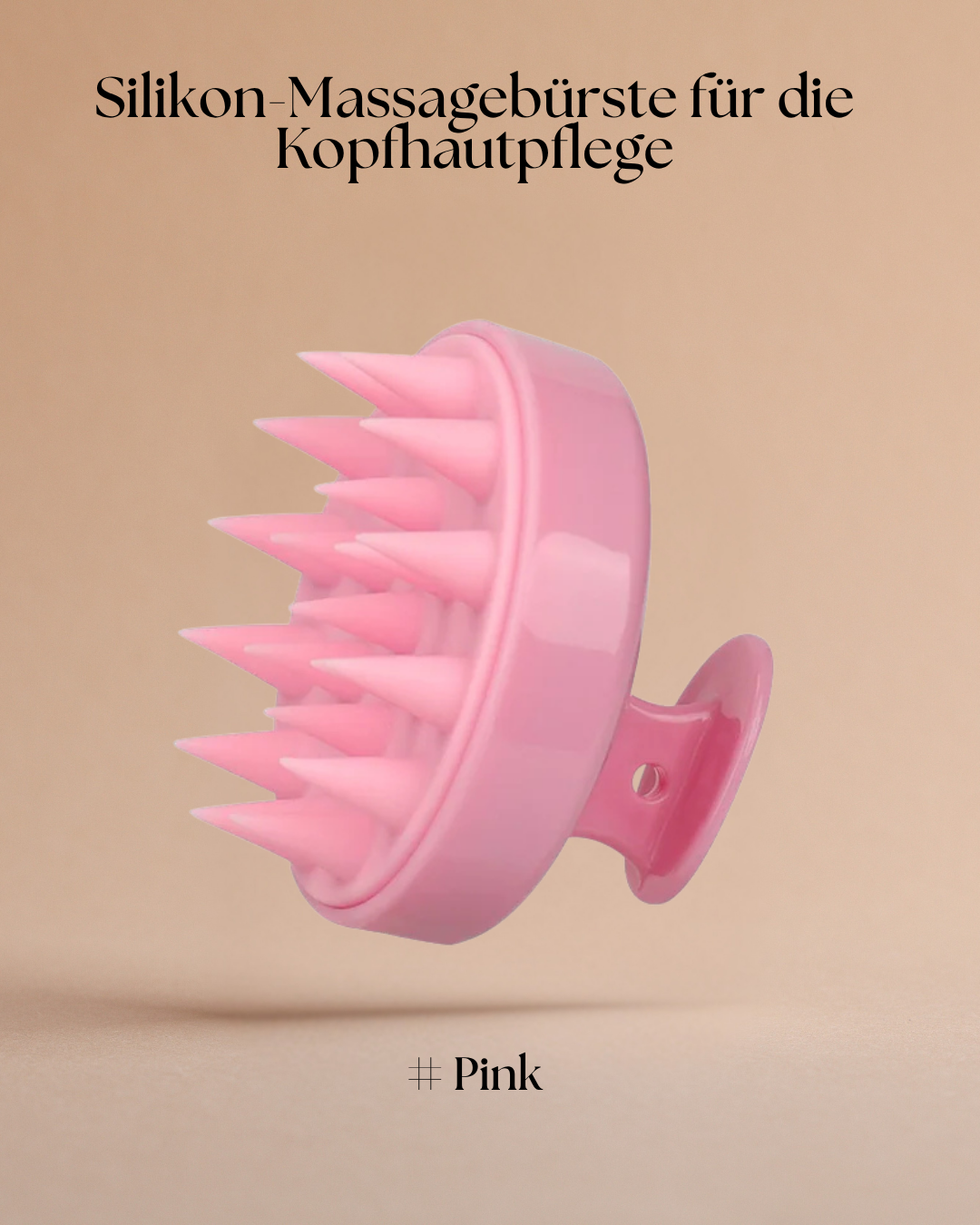 Silikon-Massagebürste für die Kopfhautpflege