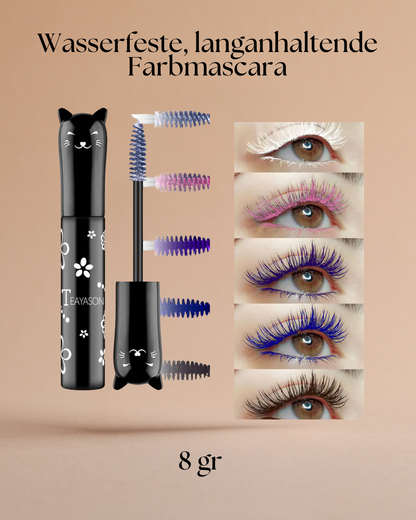 Wasserfeste Farbmascara – Ausdrucksstarke Wimpern in Trendfarben