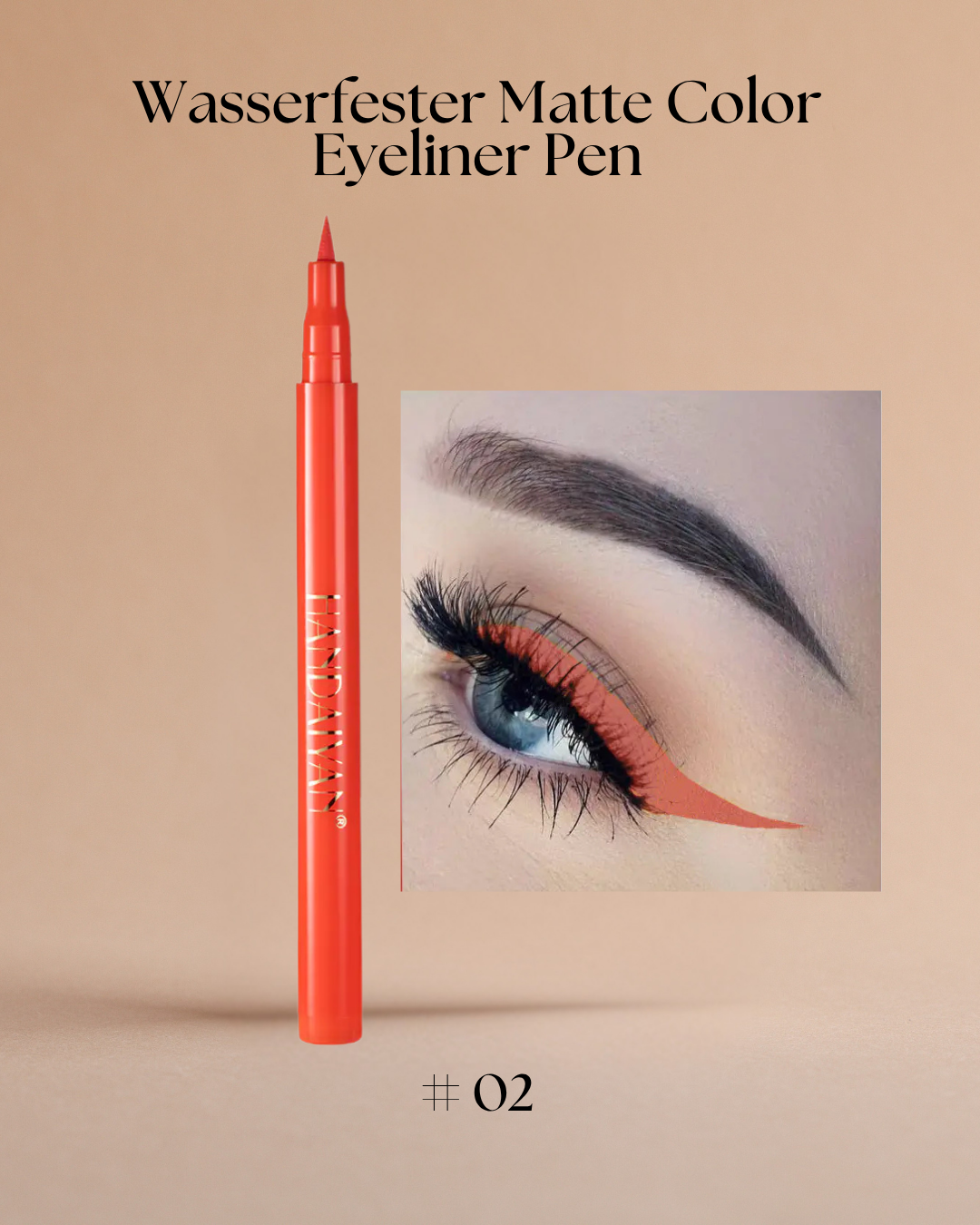 Wasserfester Matte Color Eyeliner Pen – Präzise, farbintensiv und langanhaltend