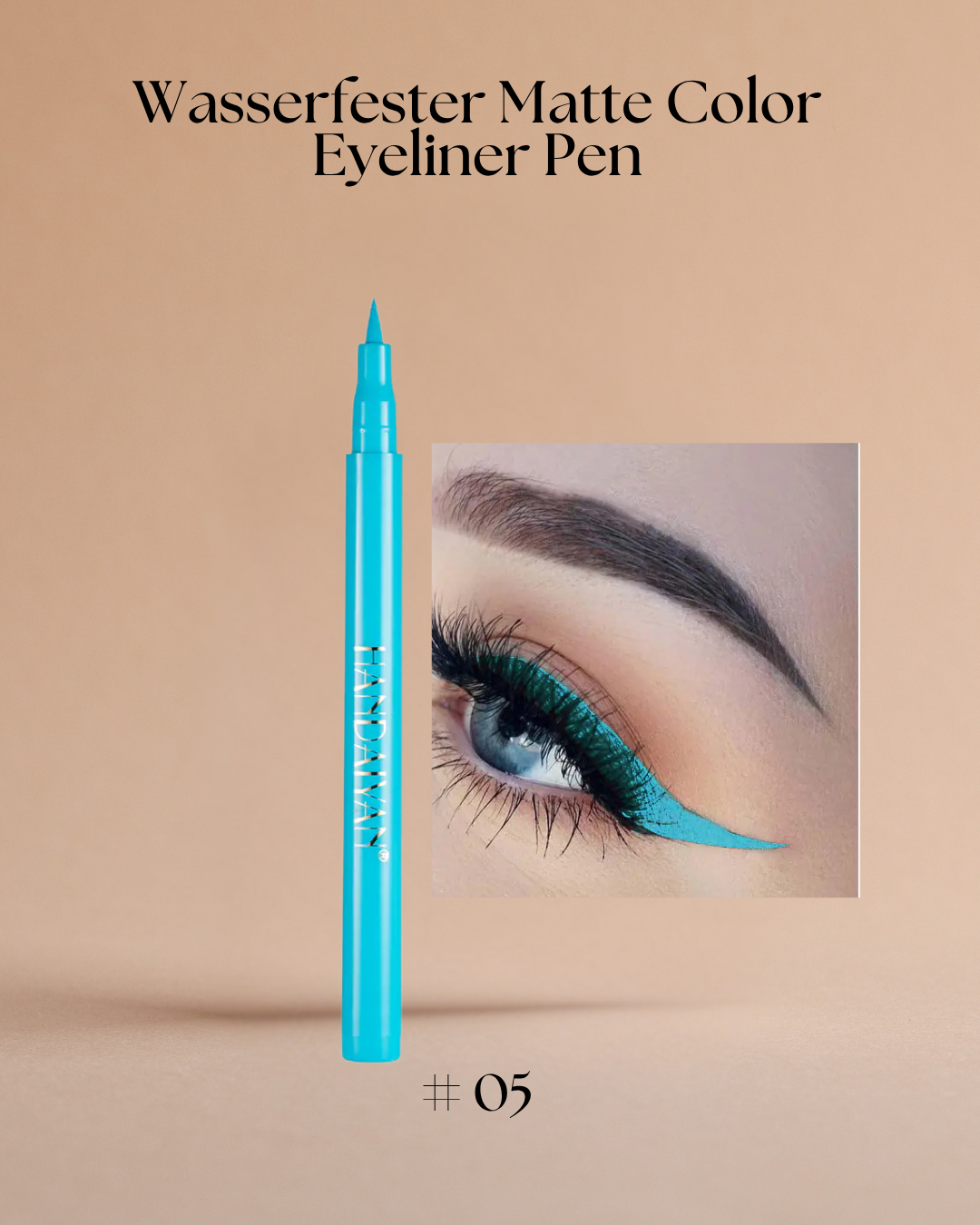Wasserfester Matte Color Eyeliner Pen – Präzise, farbintensiv und langanhaltend