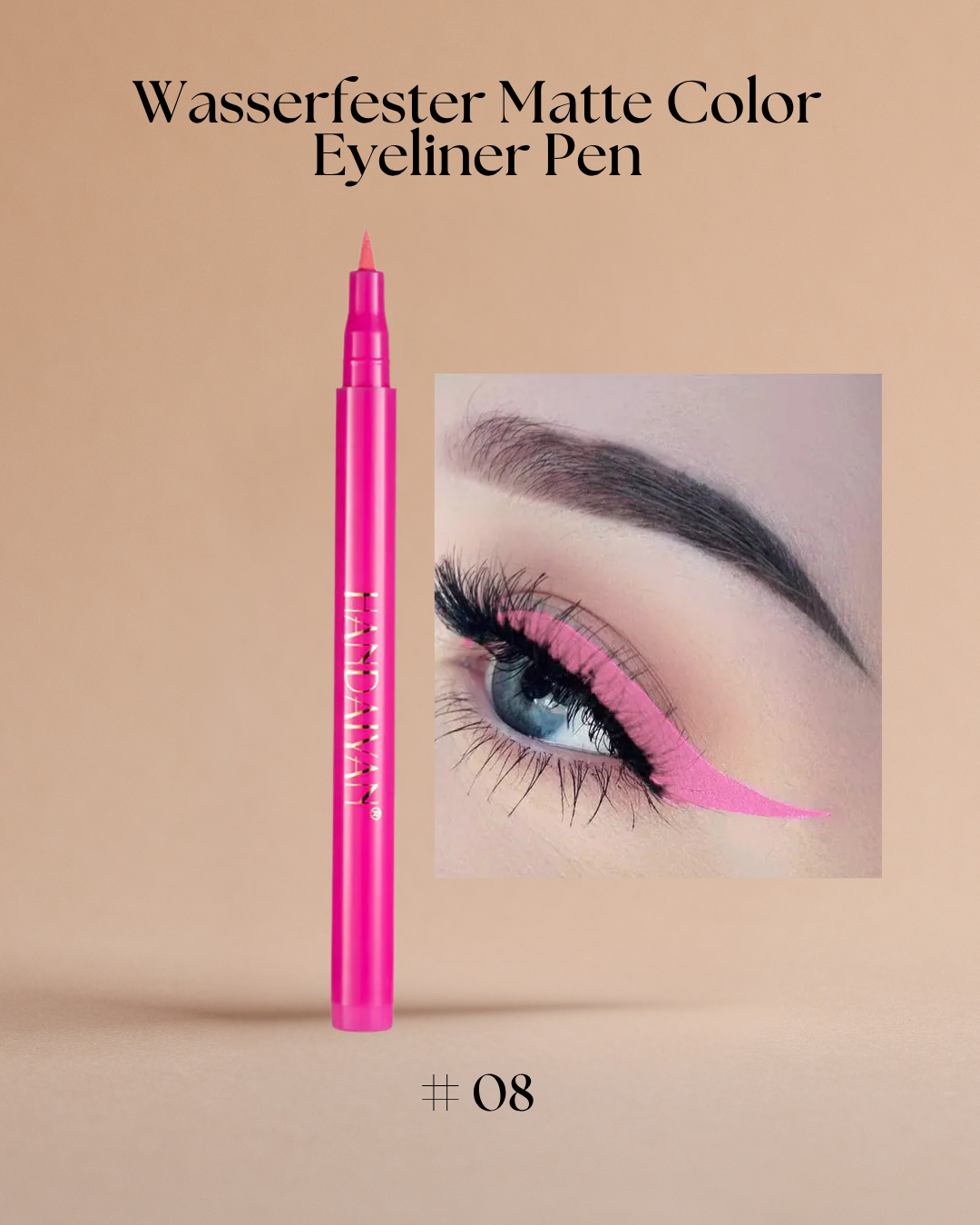 Wasserfester Matte Color Eyeliner Pen – Präzise, farbintensiv und langanhaltend