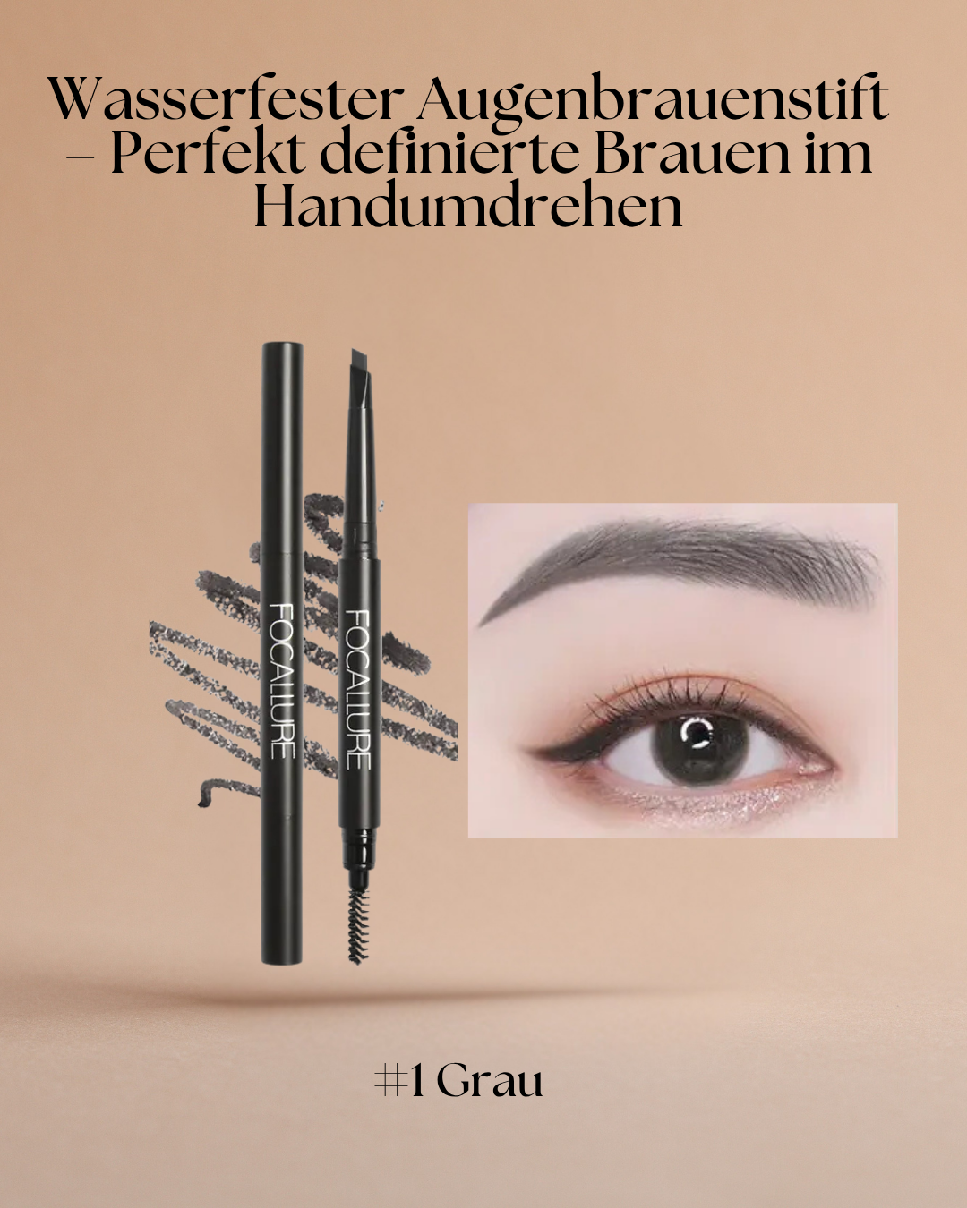 Wasserfester Augenbrauenstift – Perfekt definierte Brauen im Handumdrehen