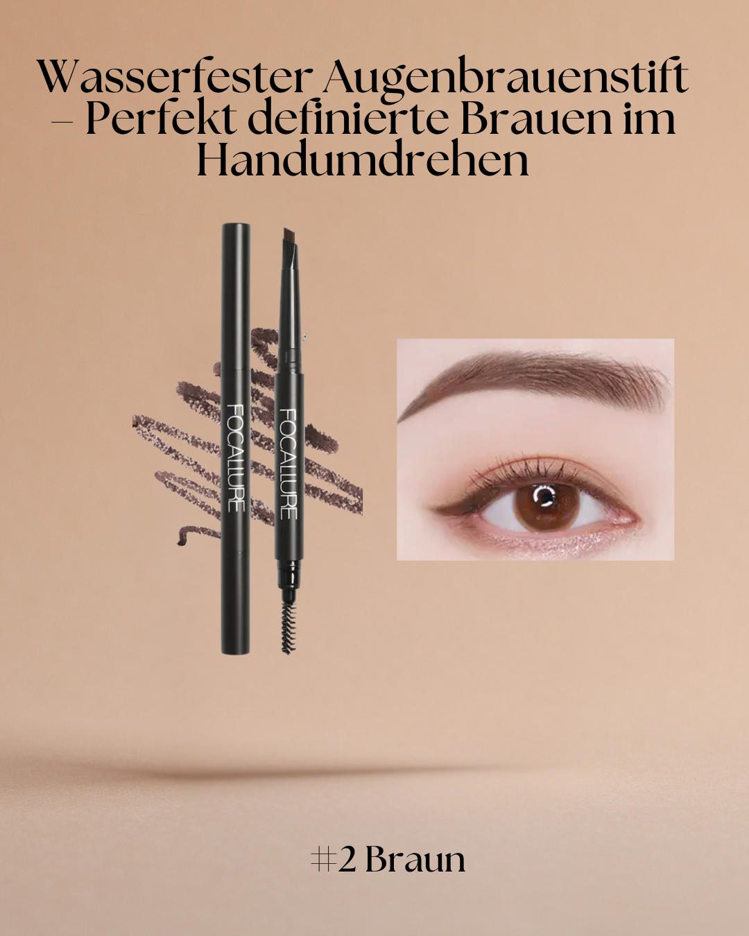 Wasserfester Augenbrauenstift – Perfekt definierte Brauen im Handumdrehen