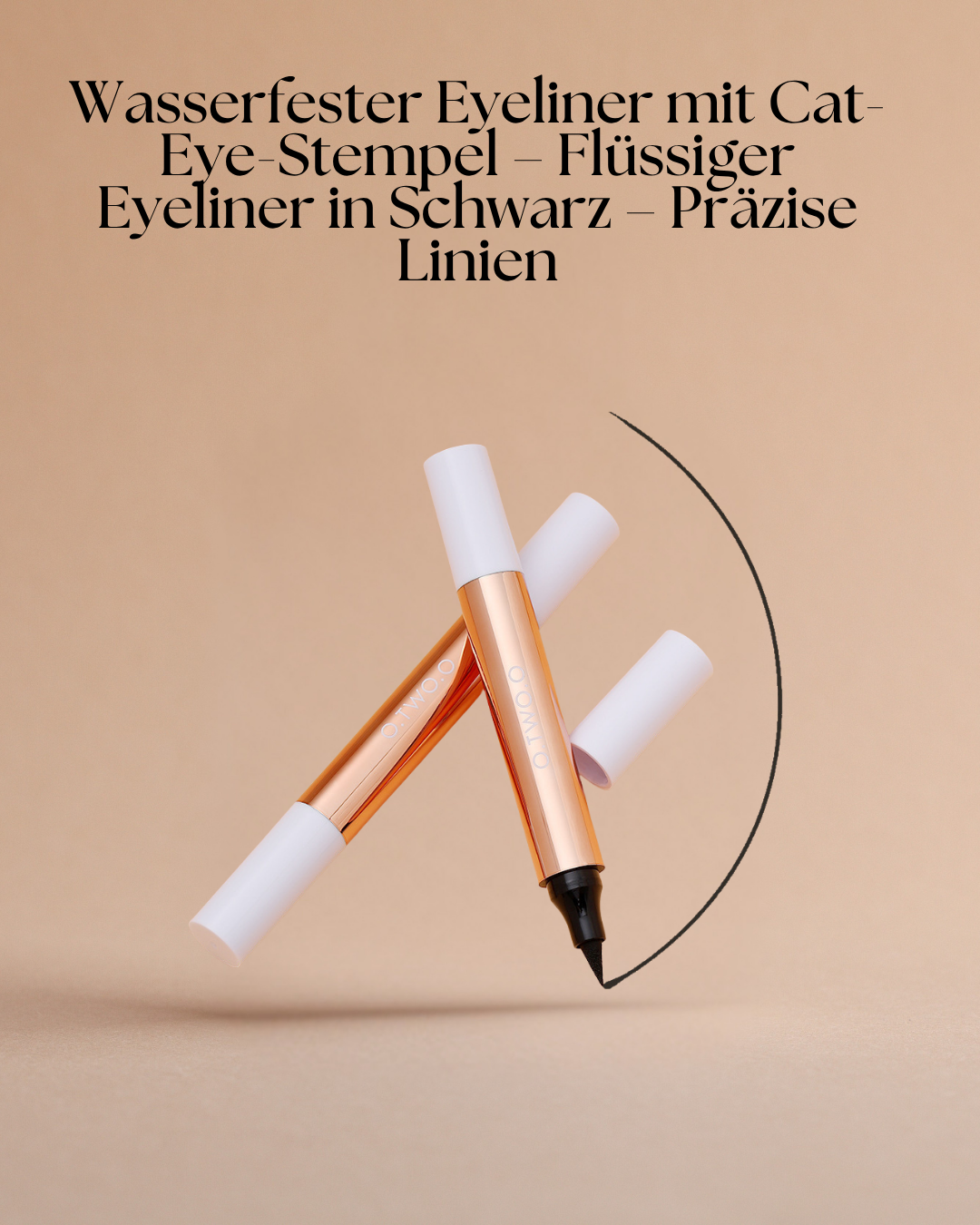 Wasserfester Cat-Eye Eyeliner Pen mit Stempel – Präzision leicht gemacht