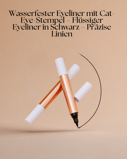 Wasserfester Cat-Eye Eyeliner Pen mit Stempel – Präzision leicht gemacht