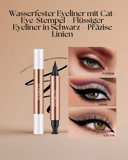 Wasserfester Cat-Eye Eyeliner Pen mit Stempel – Präzision leicht gemacht
