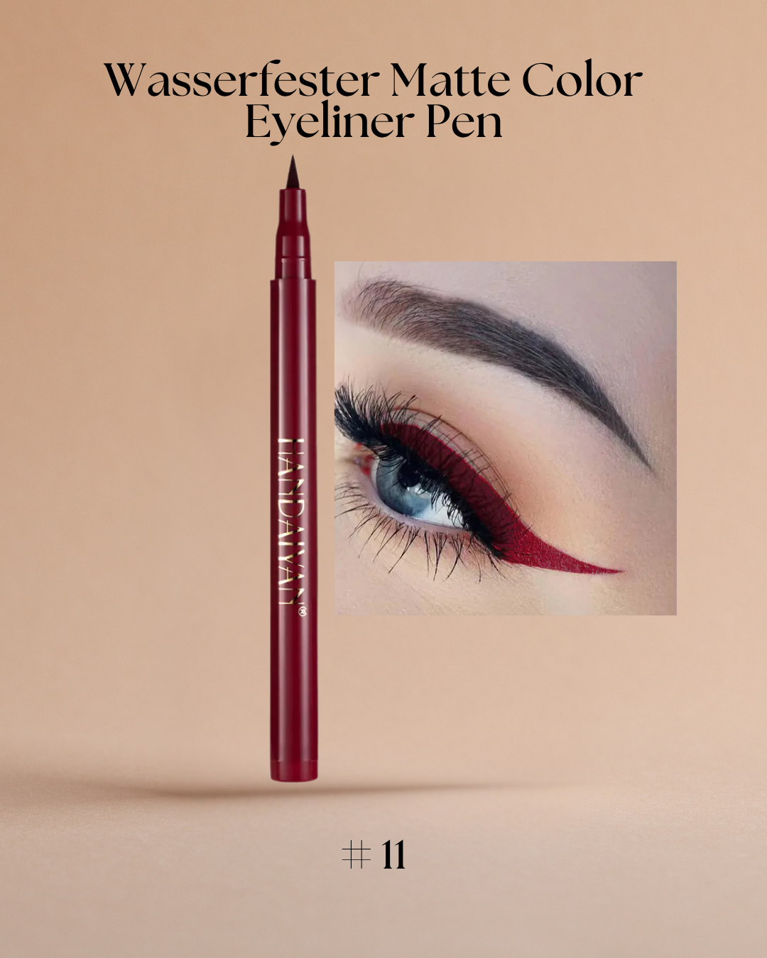 Wasserfester Matte Color Eyeliner Pen – Präzise, farbintensiv und langanhaltend
