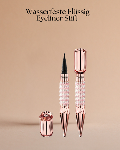 Wasserfester Schwarzer Flüssig-Eyeliner – Präziser Lidstrich mit langem Halt & mattem Finish