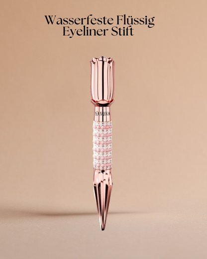 Wasserfester Schwarzer Flüssig-Eyeliner – Präziser Lidstrich mit langem Halt & mattem Finish