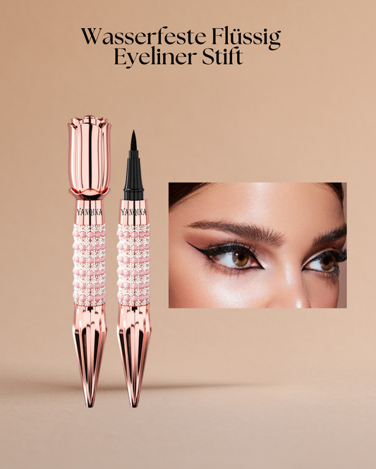 Wasserfester Schwarzer Flüssig-Eyeliner – Präziser Lidstrich mit langem Halt & mattem Finish