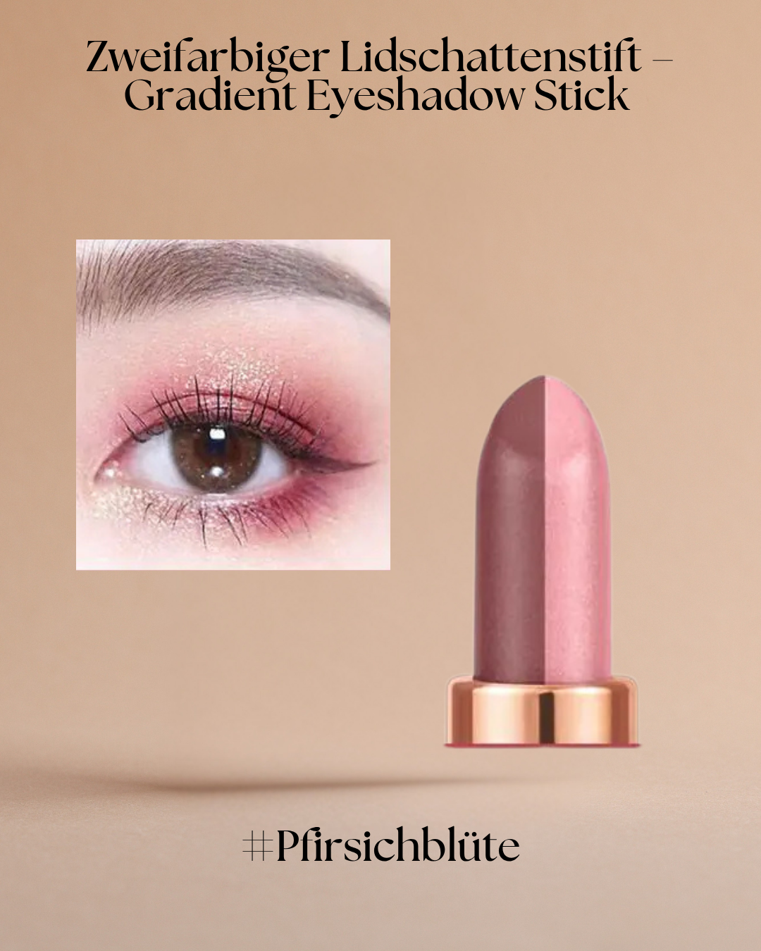 Zweifarbiger Lidschattenstift Stick mit seidig-weicher Textur & einfachem Auftrag – 6 Farben für natürliche bis dramatische Looks