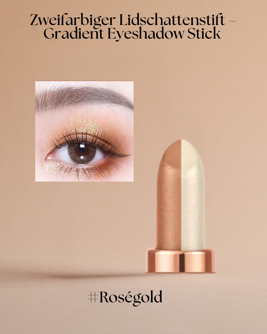 Zweifarbiger Lidschattenstift Stick mit seidig-weicher Textur & einfachem Auftrag – 6 Farben für natürliche bis dramatische Looks
